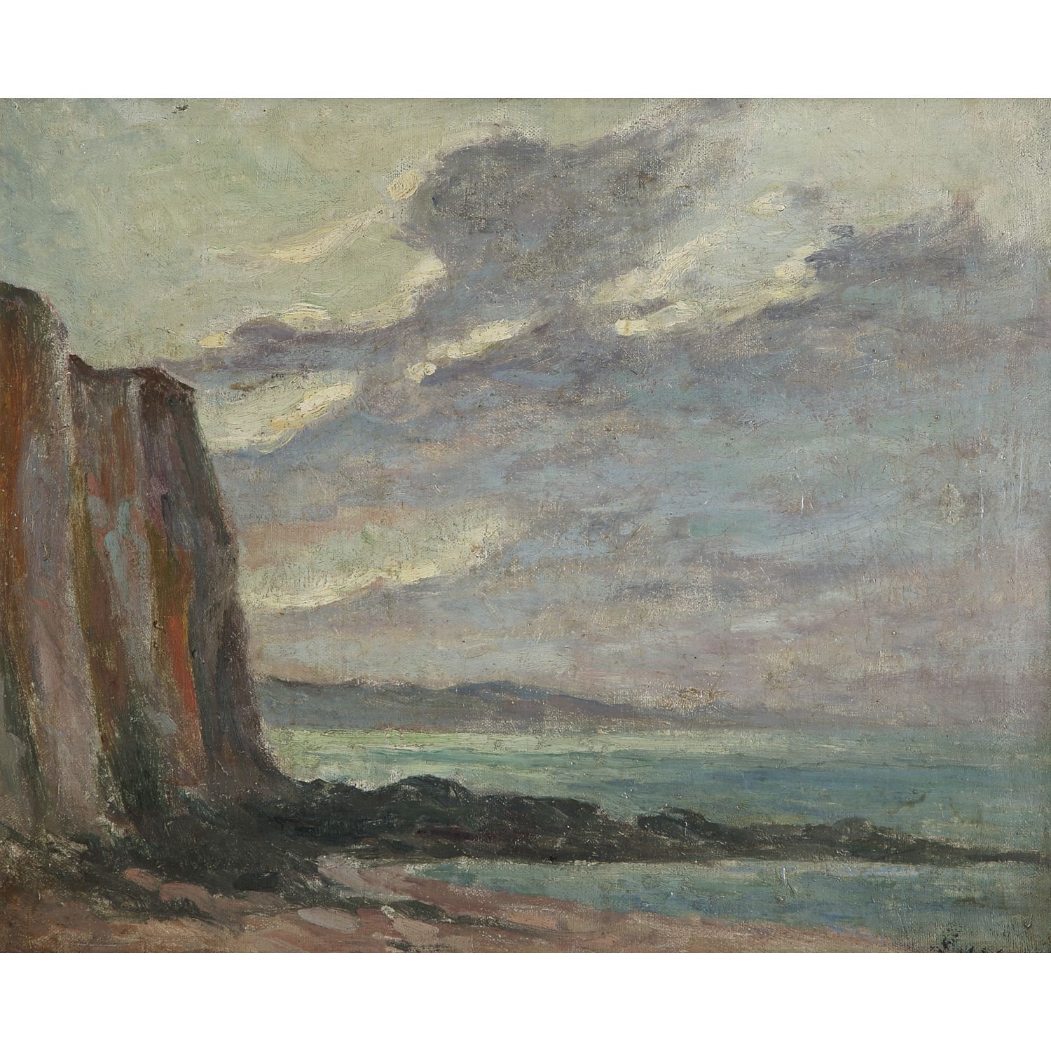 Null MAXIMILIEN LUCE (1858-1941)
FALAISES À DIEPPE
Oil on canvas
Trace of signat&hellip;