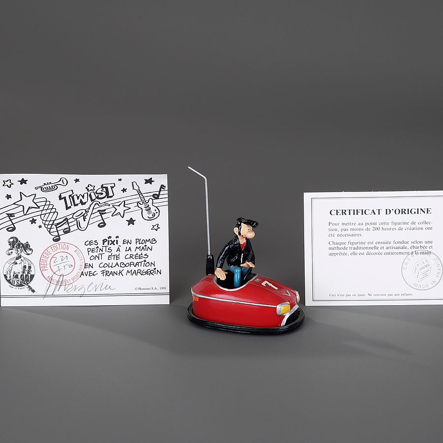 Null FRANCK MARGERIN, Lucien Lucien red bumper car Pixi no. 5305 Numbered certif&hellip;