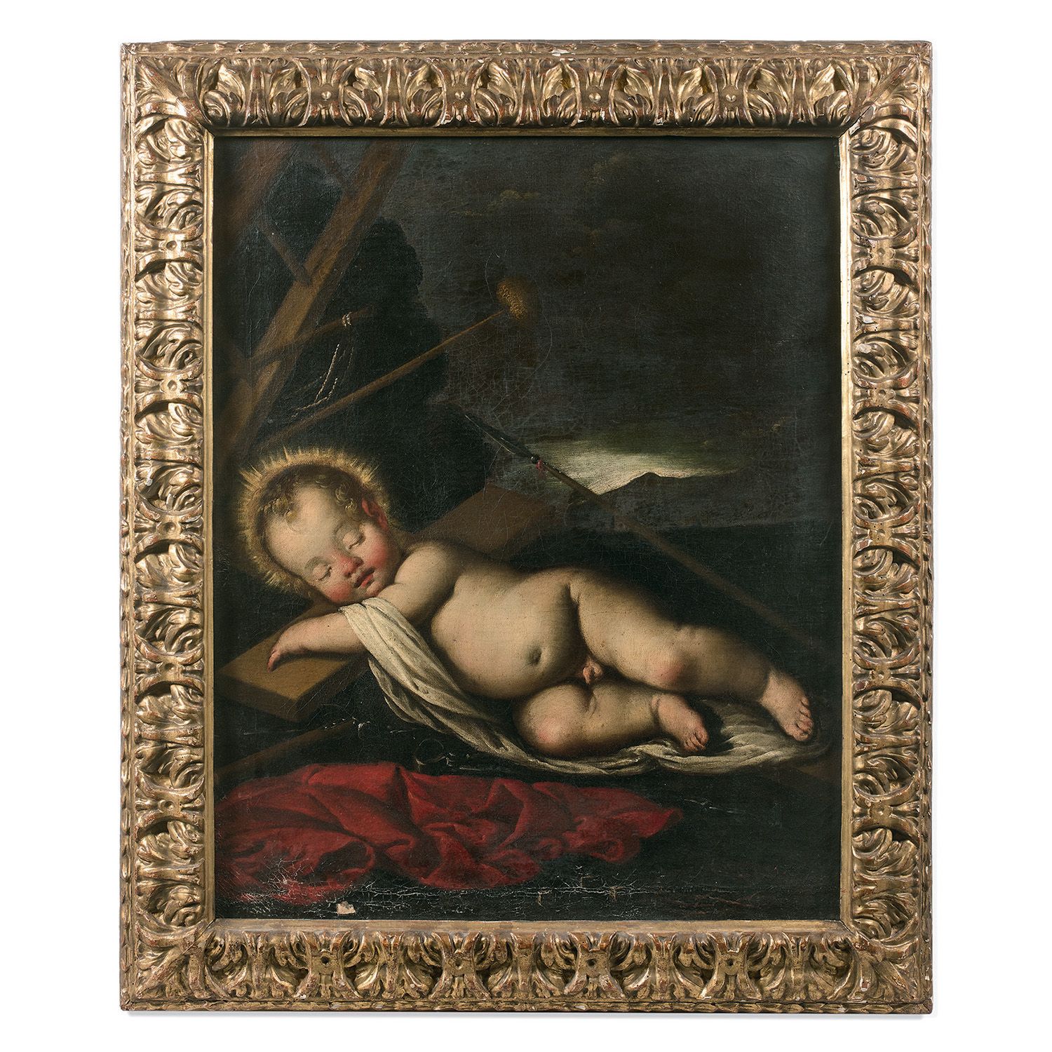 Null 17世纪意大利北部的教练，跟随LUIGI MIRADORICHRIST的脚步 
沉睡的孩子
帆布
装在17世纪西班牙雕刻和镀金的木框中
遗失
17世纪&hellip;