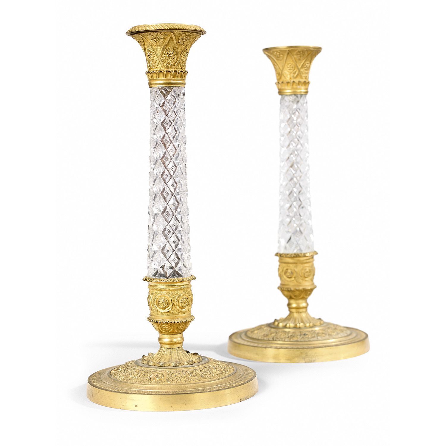 Null PAIR OF TORCHES, BY THOMIRE-DUTERME, FOR THE CRYSTAL STAIRCASE, CHARLES X P&hellip;