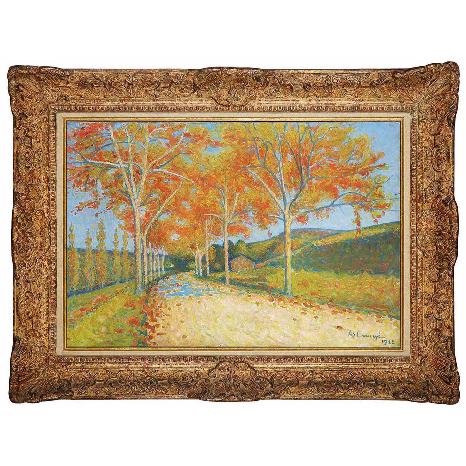 Null 阿奇尔-劳格(1861-1944)
秋天的路，1922年
布面油画
有签名，右下角有日期
布面油画；右下角有签名和日期
50 x 73 cm - 19&hellip;