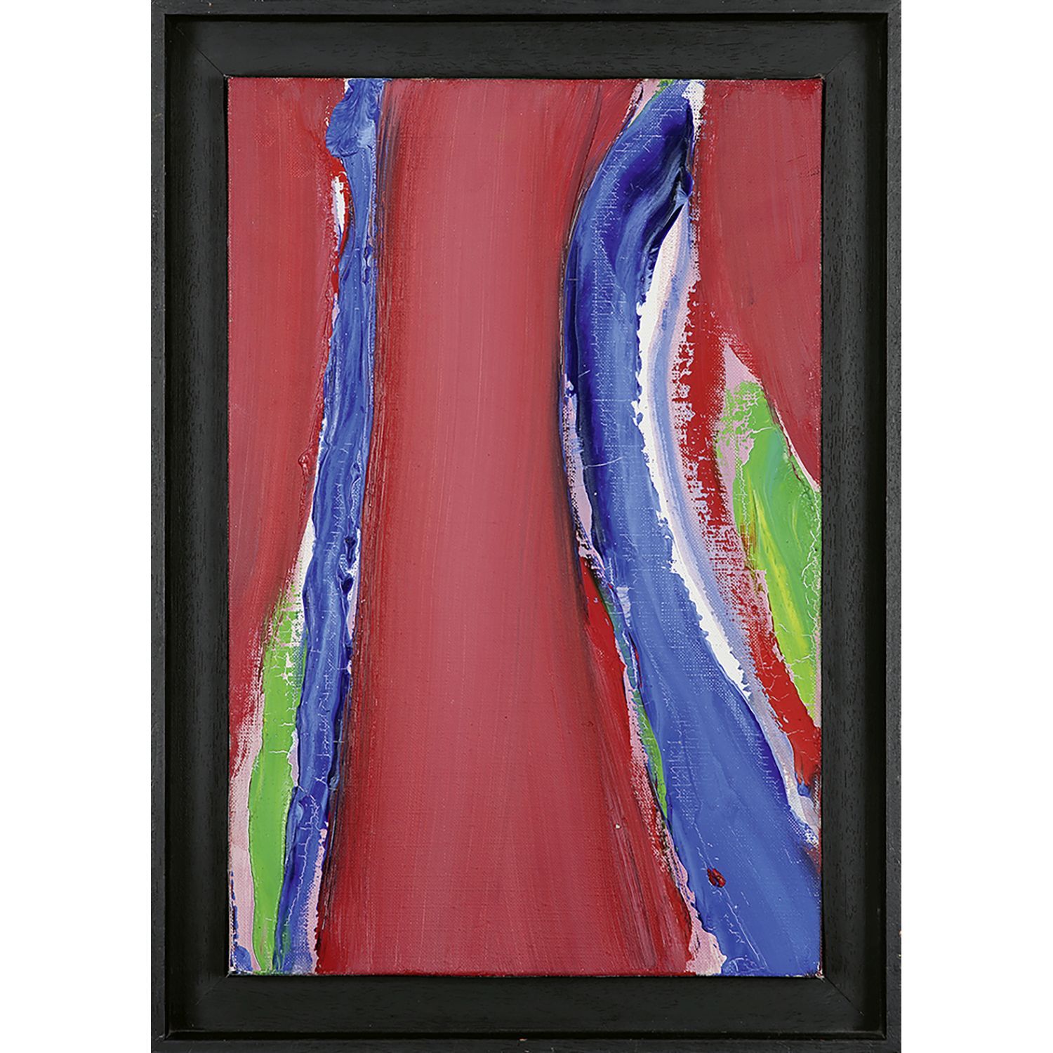 Null 奥利维耶-德布雷(1920-1999)
小马杜赖红、蓝、绿线, 1989年
布面油画
背面有签名、标题和日期 
布面油画；背面有签名、标题和日期
41&hellip;