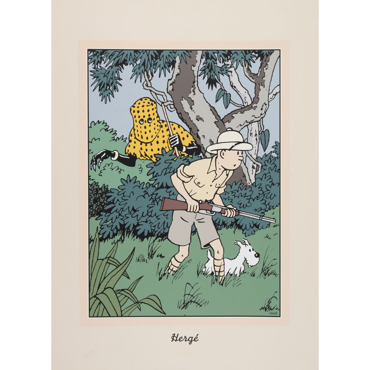 Null * Georges REMI, dit HERGÉ (1907 - 1983), d'après
Tintin au Congo, l'homme L&hellip;