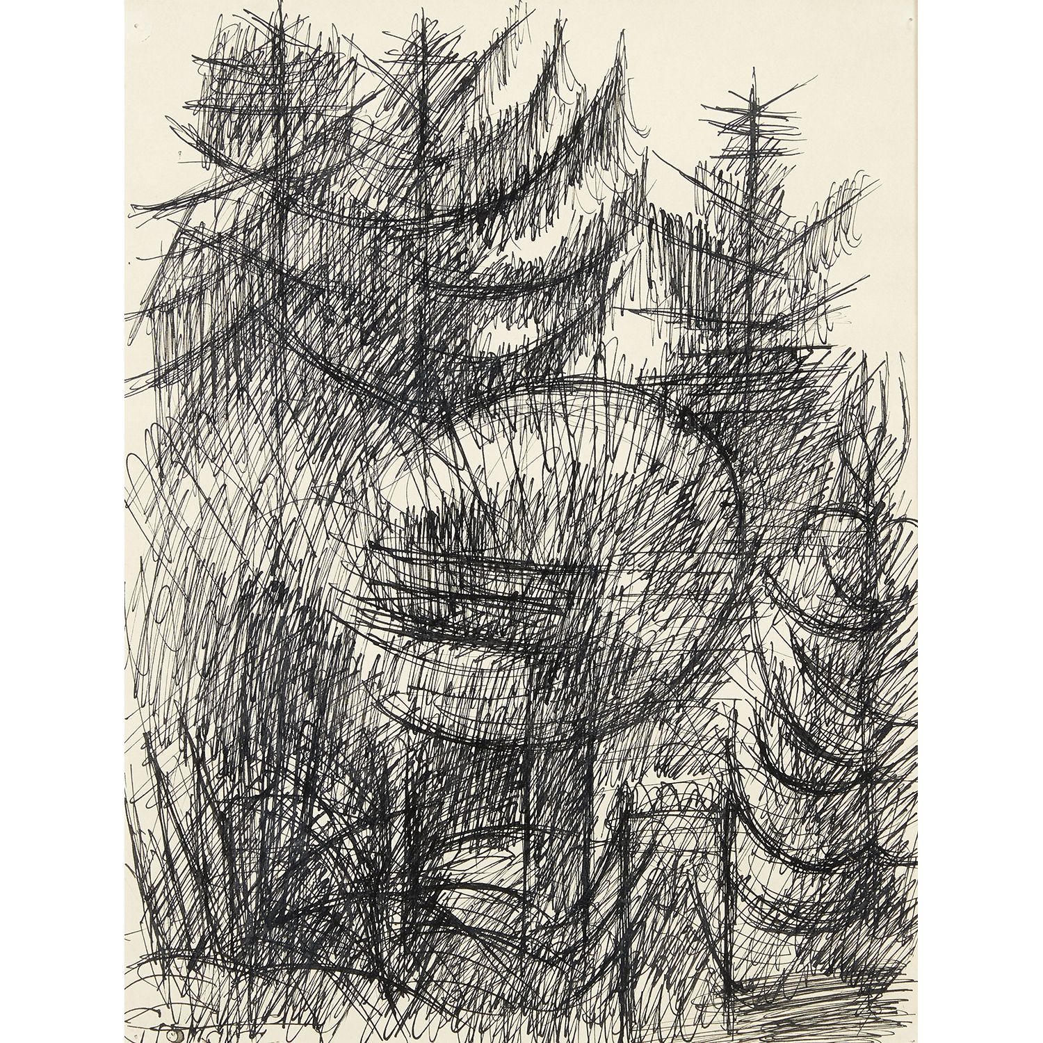 Null 马塞尔-格罗麦尔（1892-1971）
森林
纸本水墨
左下方有签名
纸本水墨；左下有签名

31 x 24 cm - 12 1/4 x 9 1/2 &hellip;