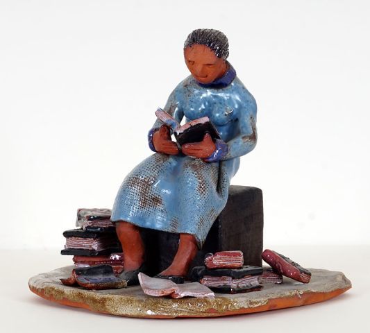 Null TOMBA, Cleto (1898-1987)

"Avid Reader"

Terre-cuite polycrhome

Titrée à l&hellip;