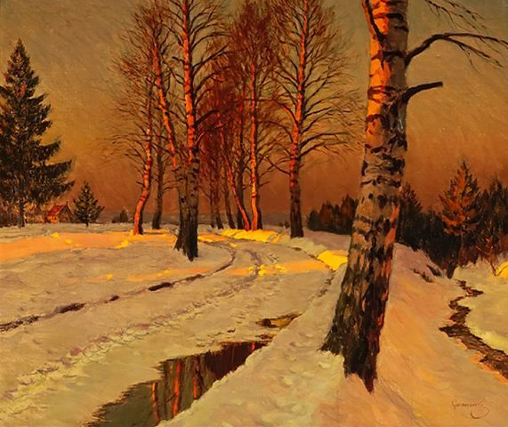 Null GUERMACHEFF, Michail Markianovic (1867-1930)

Paysage d'hiver au crépuscule&hellip;