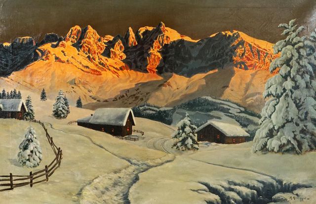 Null ARNEGGER, Alois (1879-1963)

Sans titre - Paysage de montagnes

Huile sur t&hellip;