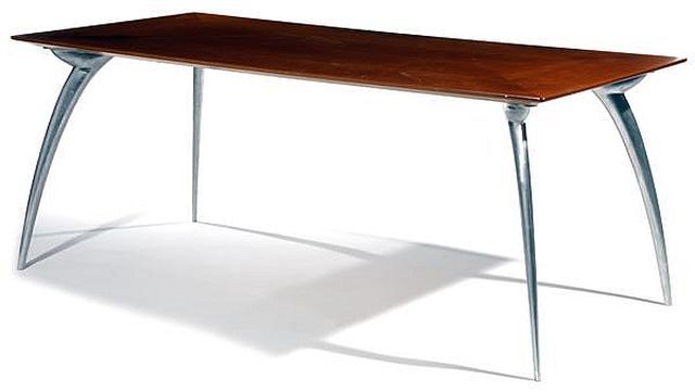 Null MARC BERTHIER (1935 -) Large "Magis Gran Tucano" model table, wooden top, l&hellip;