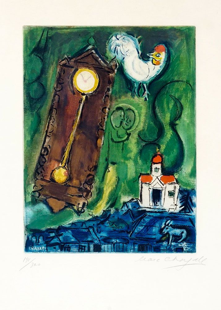 Null CHAGALL, Marc (1887-1985)

L'horloge (1956)

Eau-forte

Signée en bas à dro&hellip;