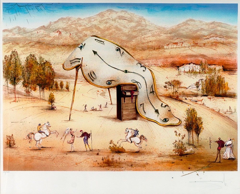 Null DALI, Salvador (1904-1989)
"Time and Immortality"
Lithographie
Signée en ba&hellip;
