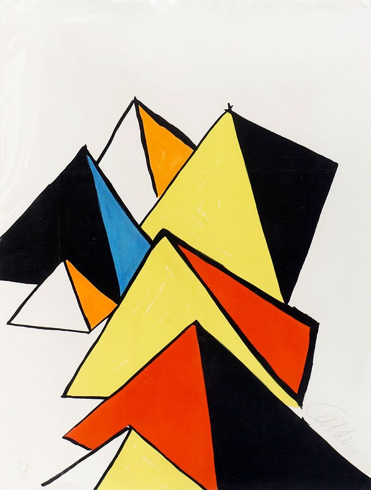 Null CALDER, Alexander (1898-1976)
Pyramides (c.1970)
Lithographie
Signée en bas&hellip;