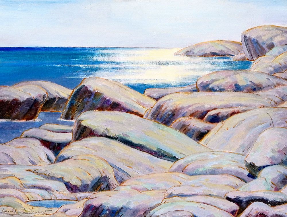 Null BEAMENT, Thomas Harold (1898-1984)
"Rocky Shore, Nova Scotia"
Huile sur toi&hellip;