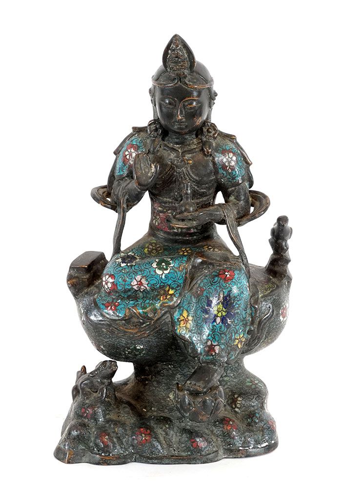 Null MANJUSHRI 



Figura seduta di Manjushri in rame champlevé. 



Altezza: 39&hellip;