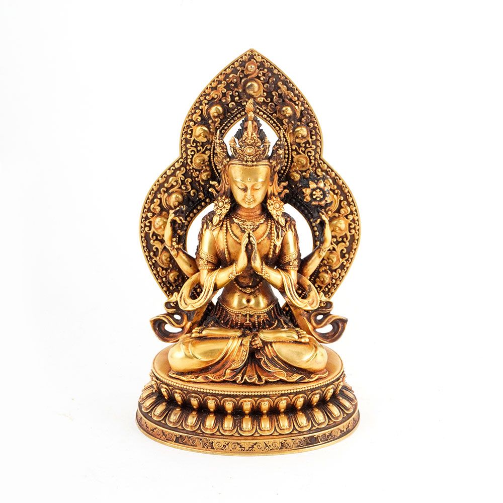 Null MANJUSHRI BOUDDHA / BUDDHA

A gilted copper allow Manjushri Buddha shrine s&hellip;