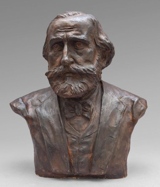 OGGETTISTICA Giuseppe Verdi terracotta sculptureh
.Cm.55