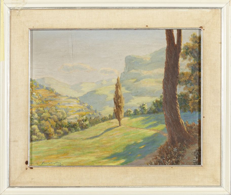 SANTAGIUSTINA UMBERTO SANTAGIUSTINA UMBERTO (1900-) 
30 Landschaft
Öl auf Platte&hellip;