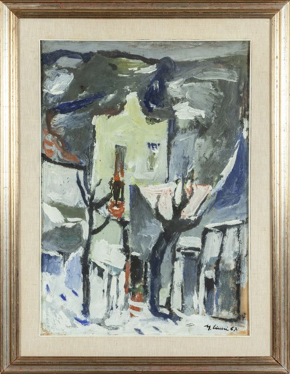 CIUCCI MARIO MARIO CIUCCI (1903-1968) 
22 Nevicata
Öl auf Platte cm.50x70
f.To u&hellip;
