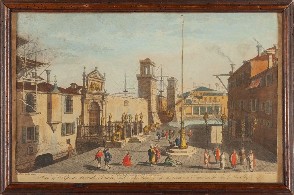 "Venezia" tre stampe, sec.XVIII "威尼斯 "三幅版画，18世纪