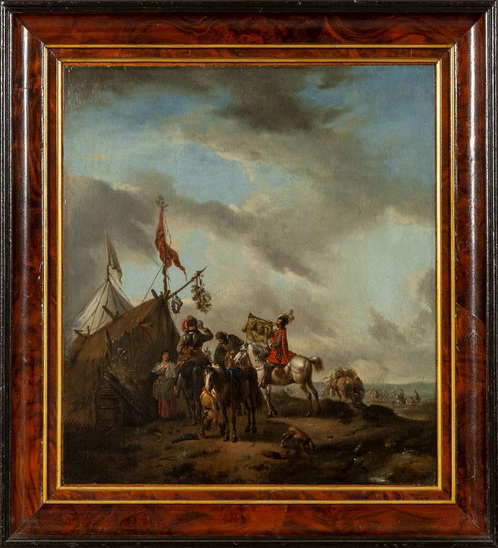WOUWERMAN PIETER (1623-1668) WOUWERMAN PIETER (1623-1668) 
"Men on horseback in &hellip;