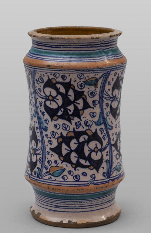 Albarello in maiolica decorato a motivo di Albarello aus Majolika mit persischem&hellip;
