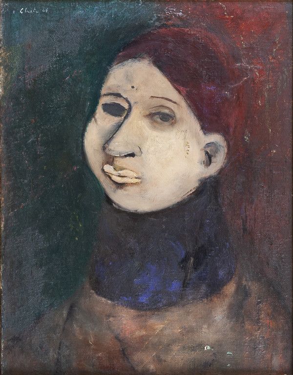 GUIDO CHITI (1918-2003) GUIDO CHITI (1918-2003) 
Portrait 1946
huile sur toile 4&hellip;