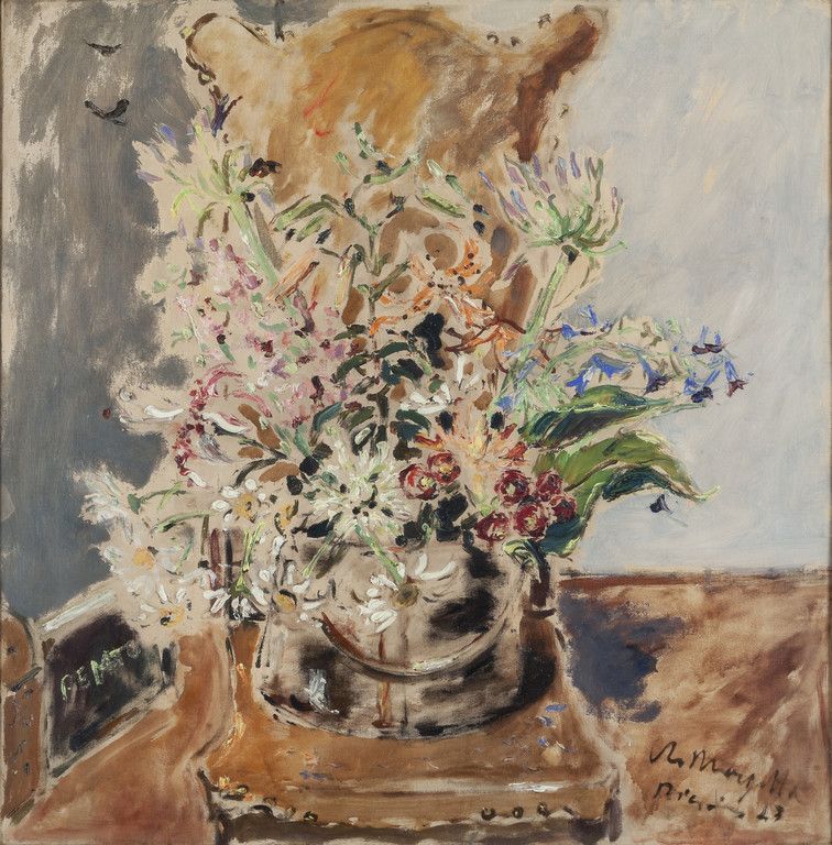 FILIPPO DE PISIS (1896-1956) FILIPPO DE PISIS (1896-1956) 
Vase of flowers in an&hellip;