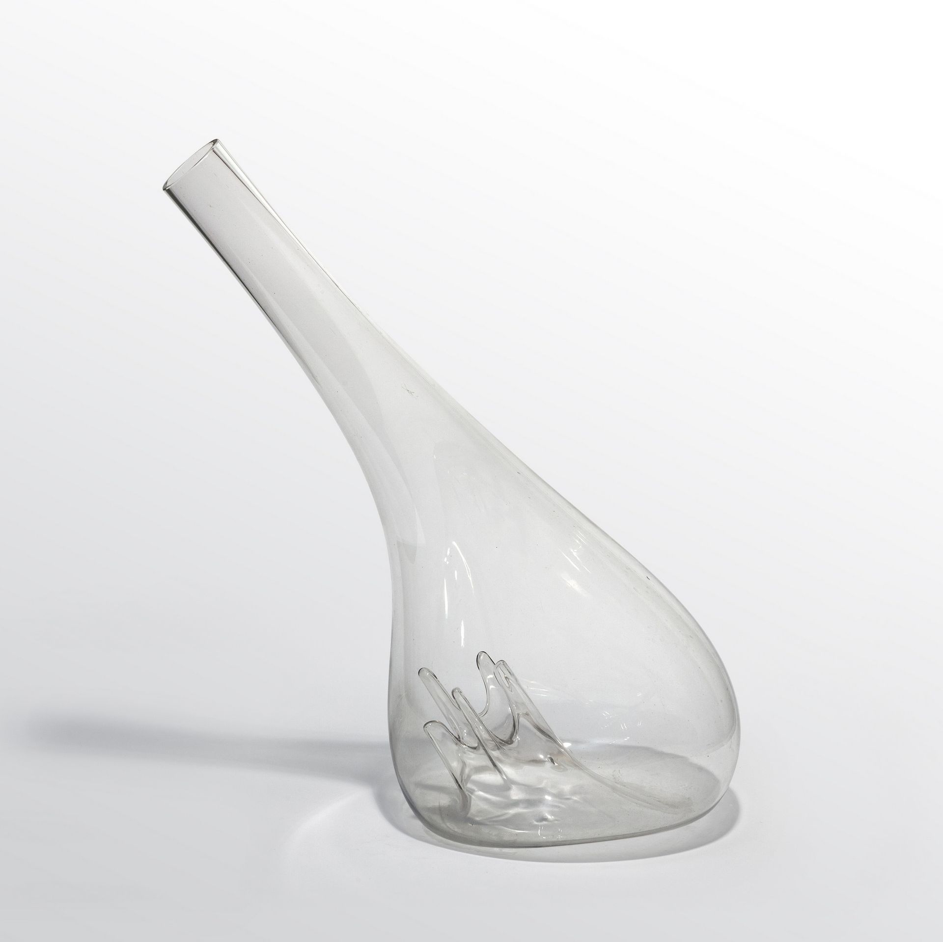 ZUCCHERI TONI VEART TONI ZUCCHERI VeART
大型 "葡萄酒皮 "或 "火山 "水晶玻璃花瓶，内部有浮雕 1973
高度70厘&hellip;