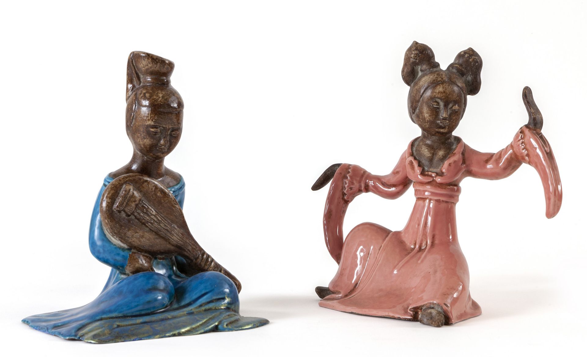 Zaccagnini CERAMICHE ZACCAGNINI
Ein Paar sitzender orientalischer Figuren aus de&hellip;