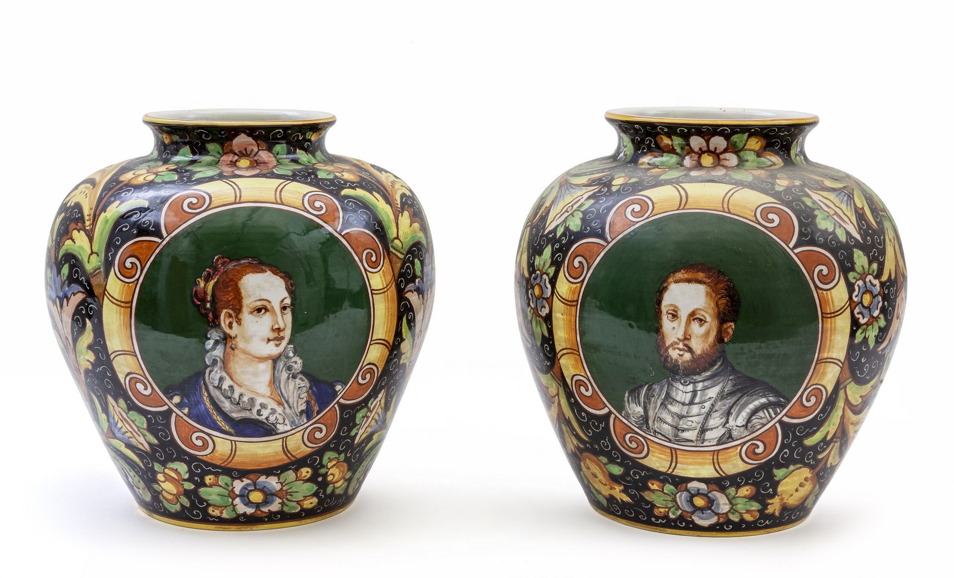 MINGHETTI CERAMICHE MINGHETTI Bologna
Paire de vases "Boccioni" du début du XXe &hellip;