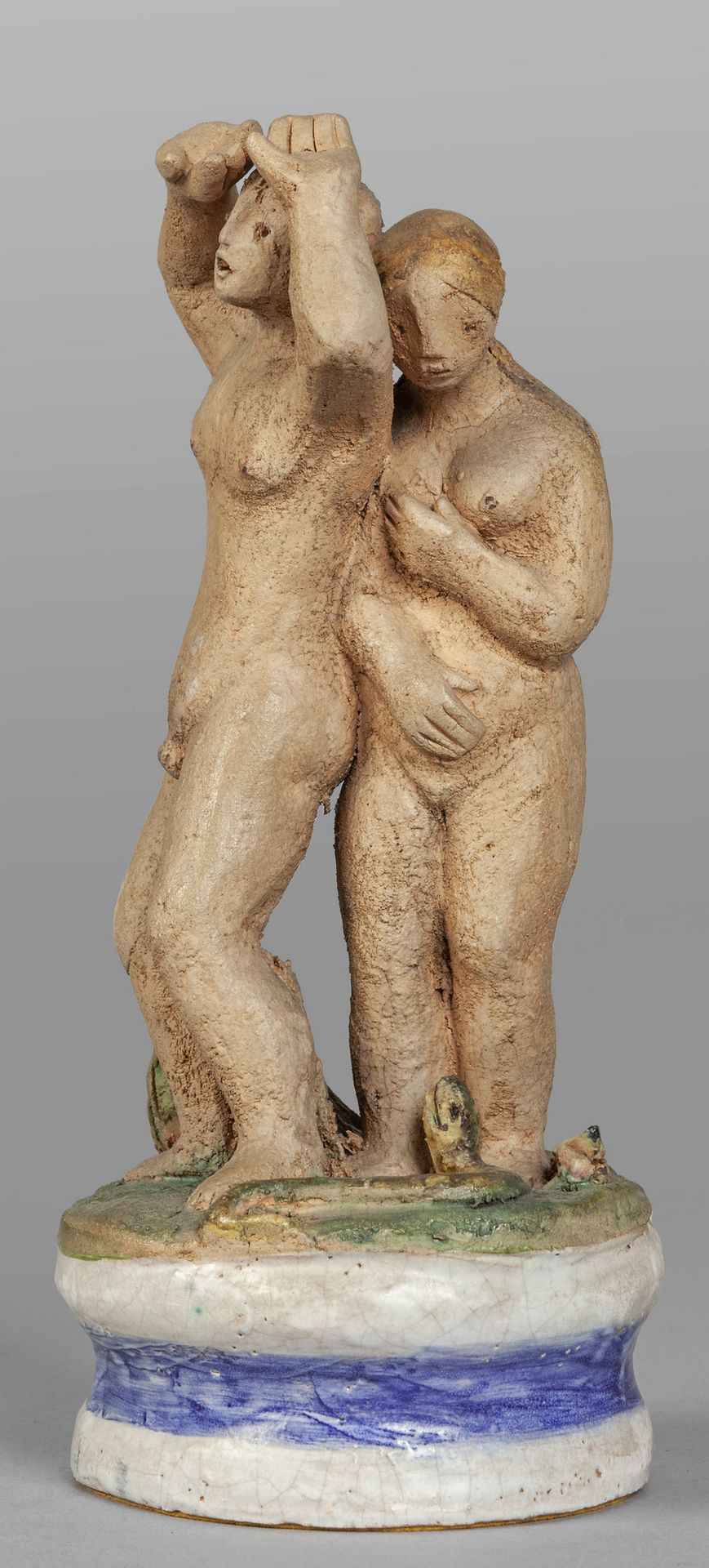 UMBERTO PIOMBINO (1920-1996) UMBERTO PIOMBINO (1920-1996) 
Adam and Eve, glazed &hellip;