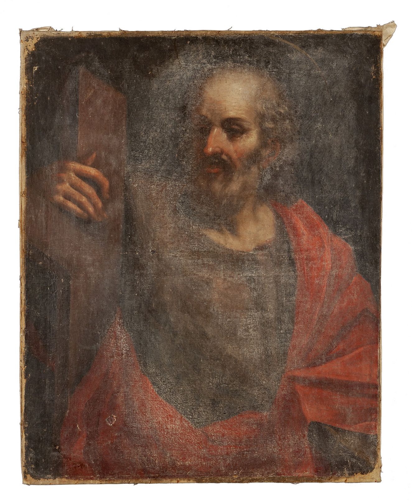 Scuola italiana sec.XVIII "San Pietro" 意大利学校 十八世纪的 "圣彼得 "油画
cm. 63x80