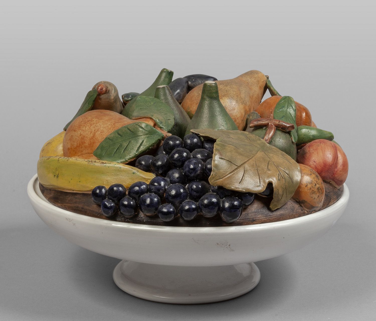 UMBERTO PIOMBINO (1920-1996) UMBERTO PIOMBINO (1920-1996) 
Glazed ceramic fruit &hellip;