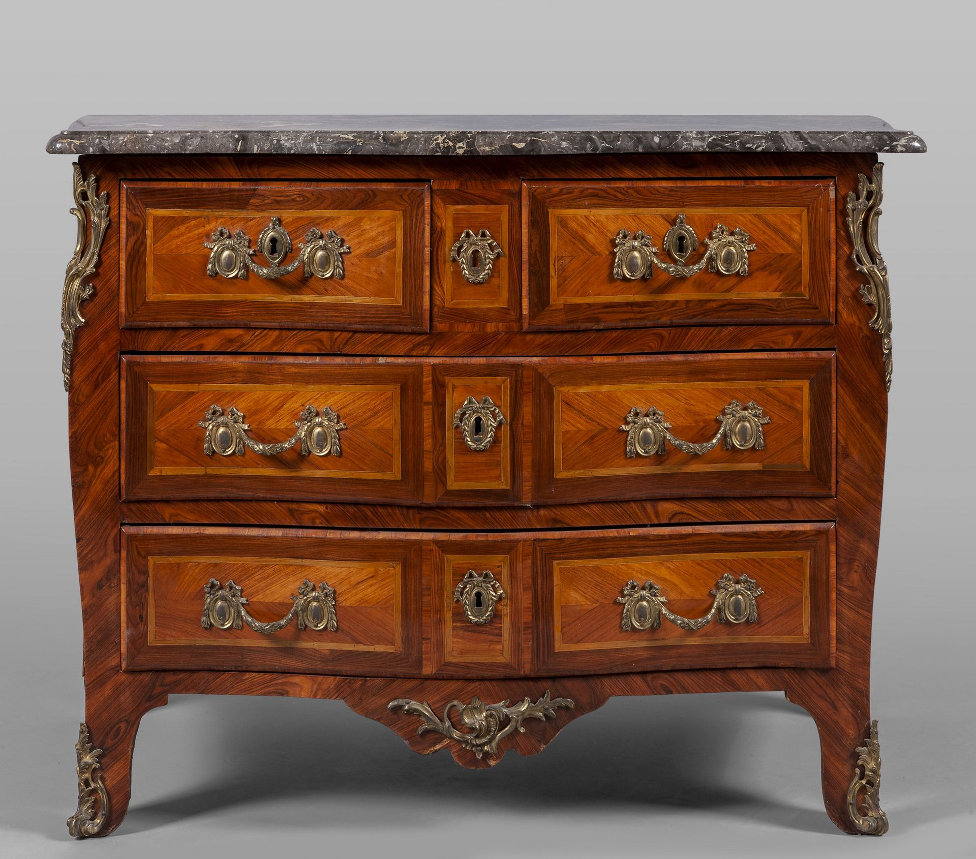 Comò Luigi XV a due cassetti più due lastronato Louis XV dresser with two drawer&hellip;