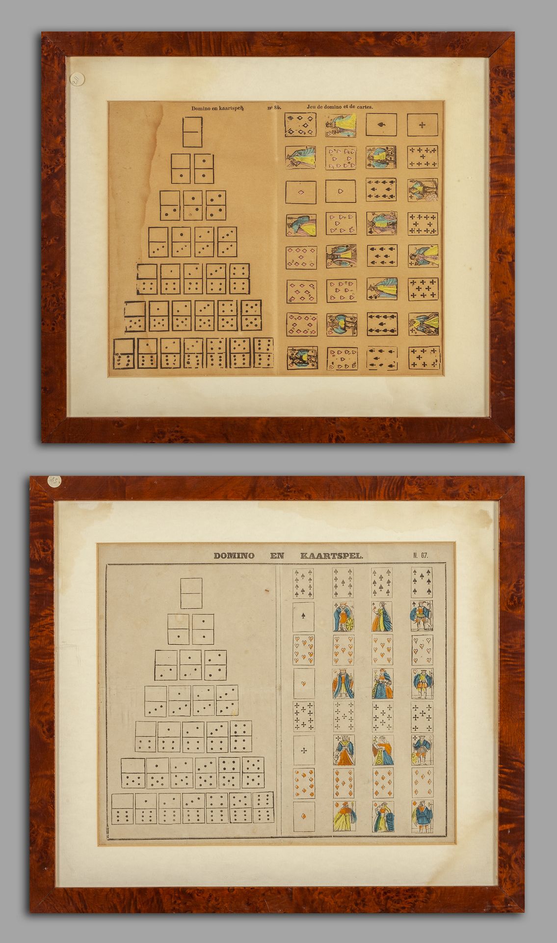 OGGETTISTICA 两种纸牌游戏和多米诺骨牌 20世纪