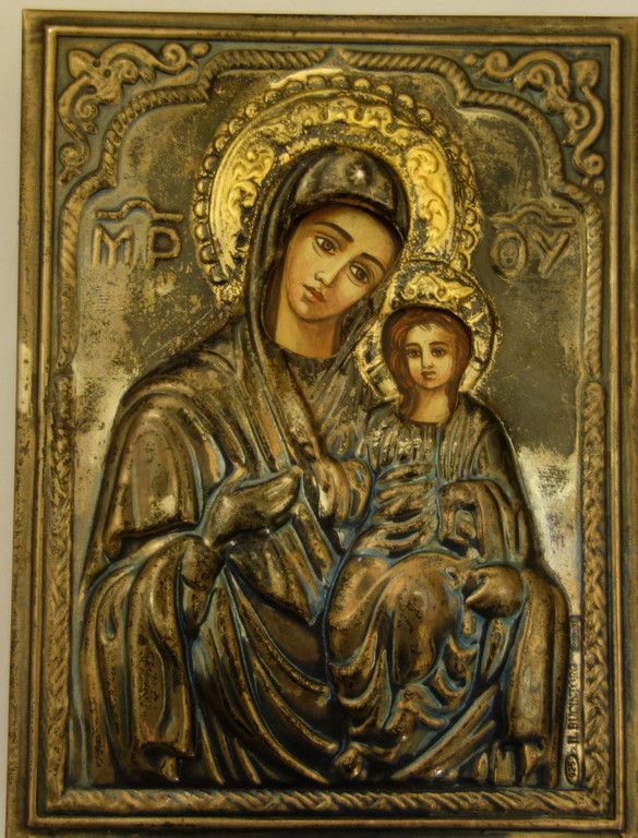 "Madonna con Bambino" icona, tempera su legno con Icône "Vierge à l'Enfant", tem&hellip;