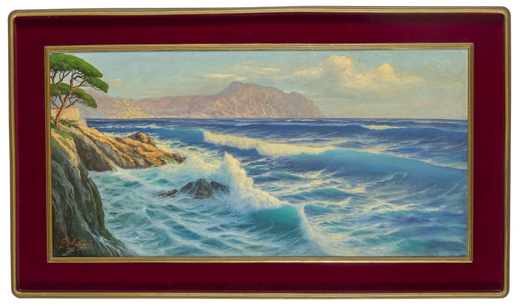 GUGLIELMO WELTERS (1913-) GUGLIELMO WELTERS (1913-) 
Punta Chiappa
Öl 122x61 cm.&hellip;