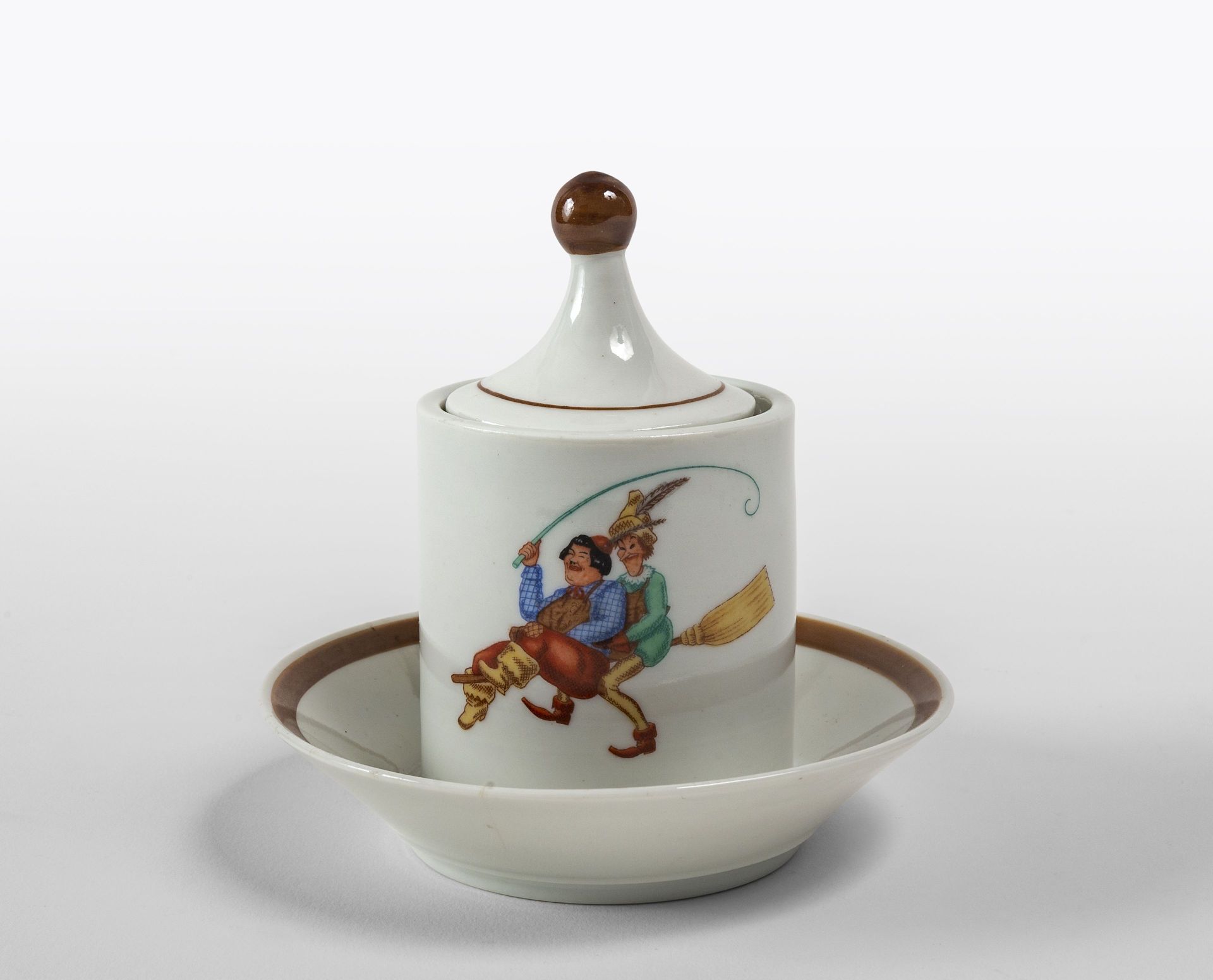 PONTI Gio GIO PONTI 
An inkwell 1929. 
Mold-formed and decorated porcelain 
deca&hellip;