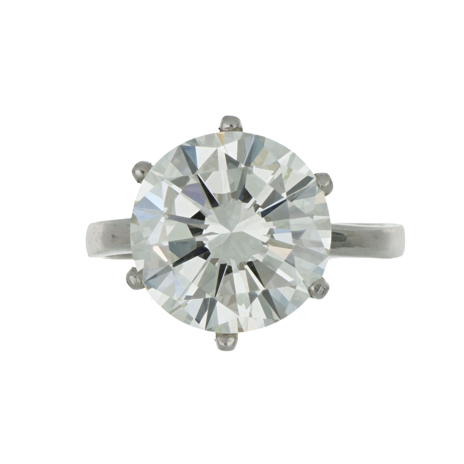 ANELLO Solitär"-Ring aus Platin mit einem Diamanten mit Brillantschliff von ct. &hellip;