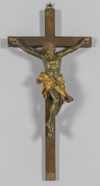 OGGETTISTICA Cristo in bronzo brunito e dorato sec.XVIII
Cristo cm.30x36