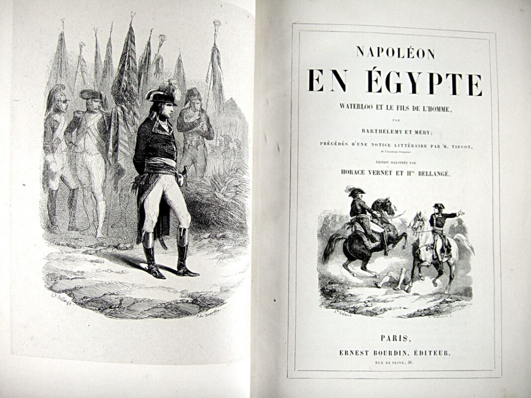 Null * 13. BARTHÉLEMY (Auguste de Marsella) y MÉRY (Joseph). Napoleón en Egipto,&hellip;