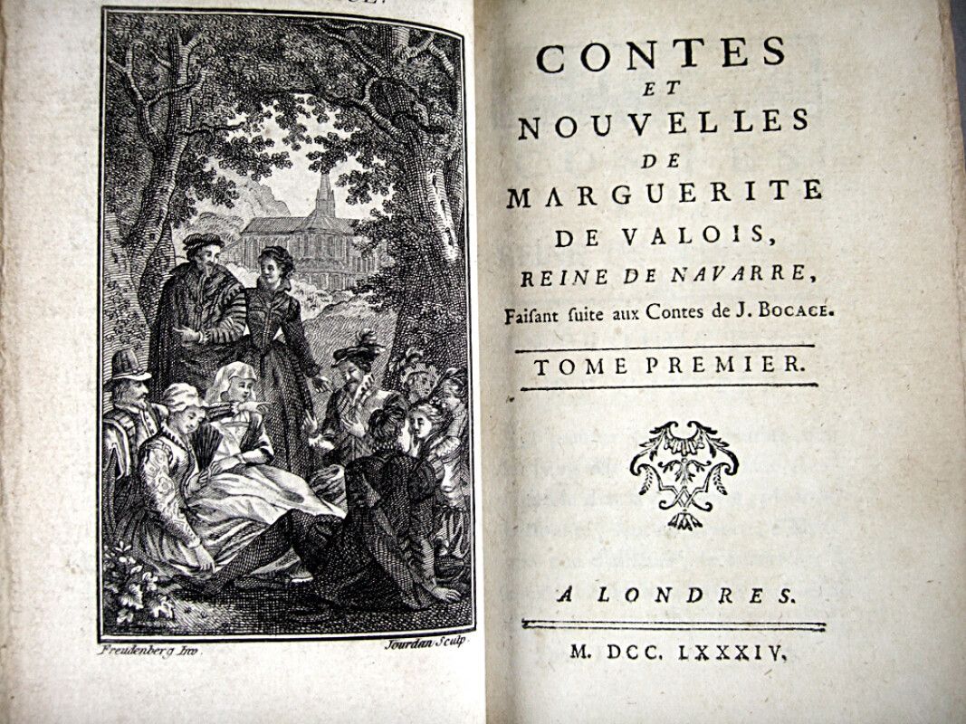 Null * 94.玛格丽特-德-昂古莱姆（纳瓦拉女王）。该书的前两卷是英文和法文，第二卷是法文。伦敦，s.N.，1784年。8卷4册，半哈瓦那胶印的懊恼。版图&hellip;