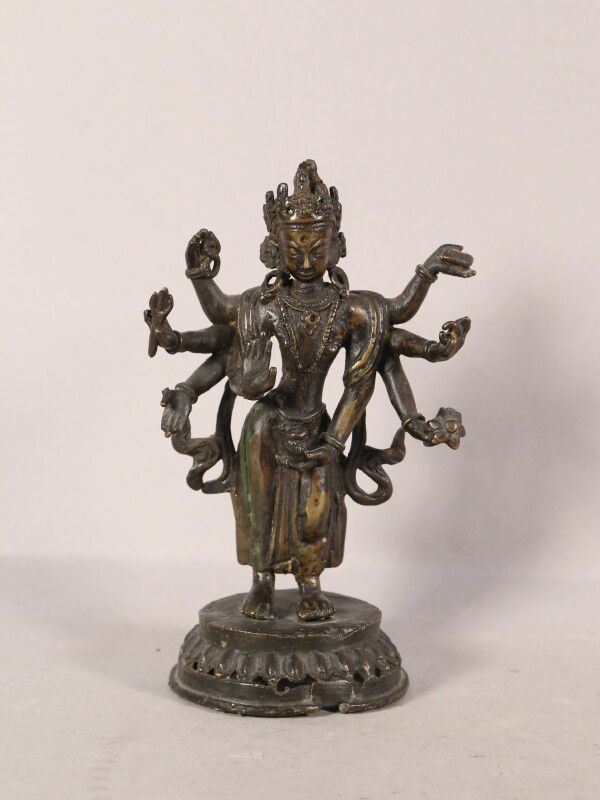 Null Shiva en bronze - H. 19,5 cm