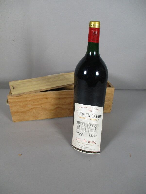 Null 1 mag Ch. CONILH Haute-Libarde Côtes-de-Bourg 1991 - Bas goulot étiquette d&hellip;