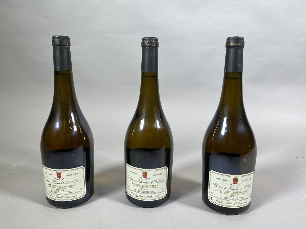 Null 3 bottiglie Ch. De Chasseloire, Saint Fiacre, Muscadet 1999