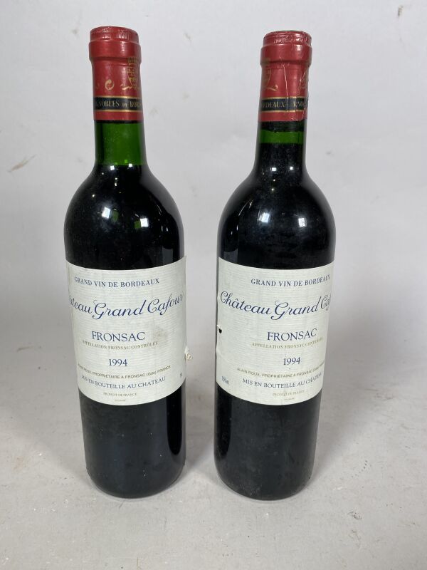 Null 2 bottiglie Ch. Grand Cafour Canon Fronsac 1994 (1 bottiglia di scarso valo&hellip;