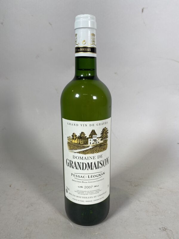 Null 1杯Domaine de Grandmaison白葡萄酒，佩萨克-雷奥良，2007年