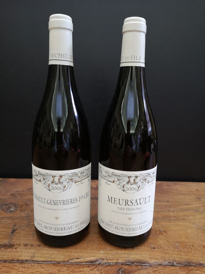 Null 2 bottles MEURSAULT - Michel BOUZEREAU & Fils 2006 
1 GENEVRIERES 1er cru a&hellip;