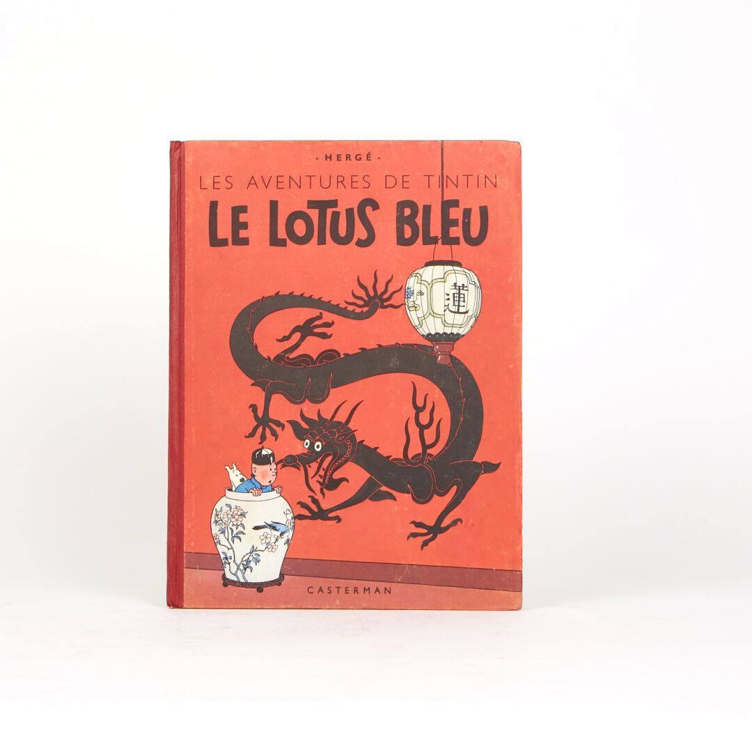 Null Le avventure di Tintin, "Il loto blu". 1946
Dorso rosso, 2° piatto B1. Test&hellip;