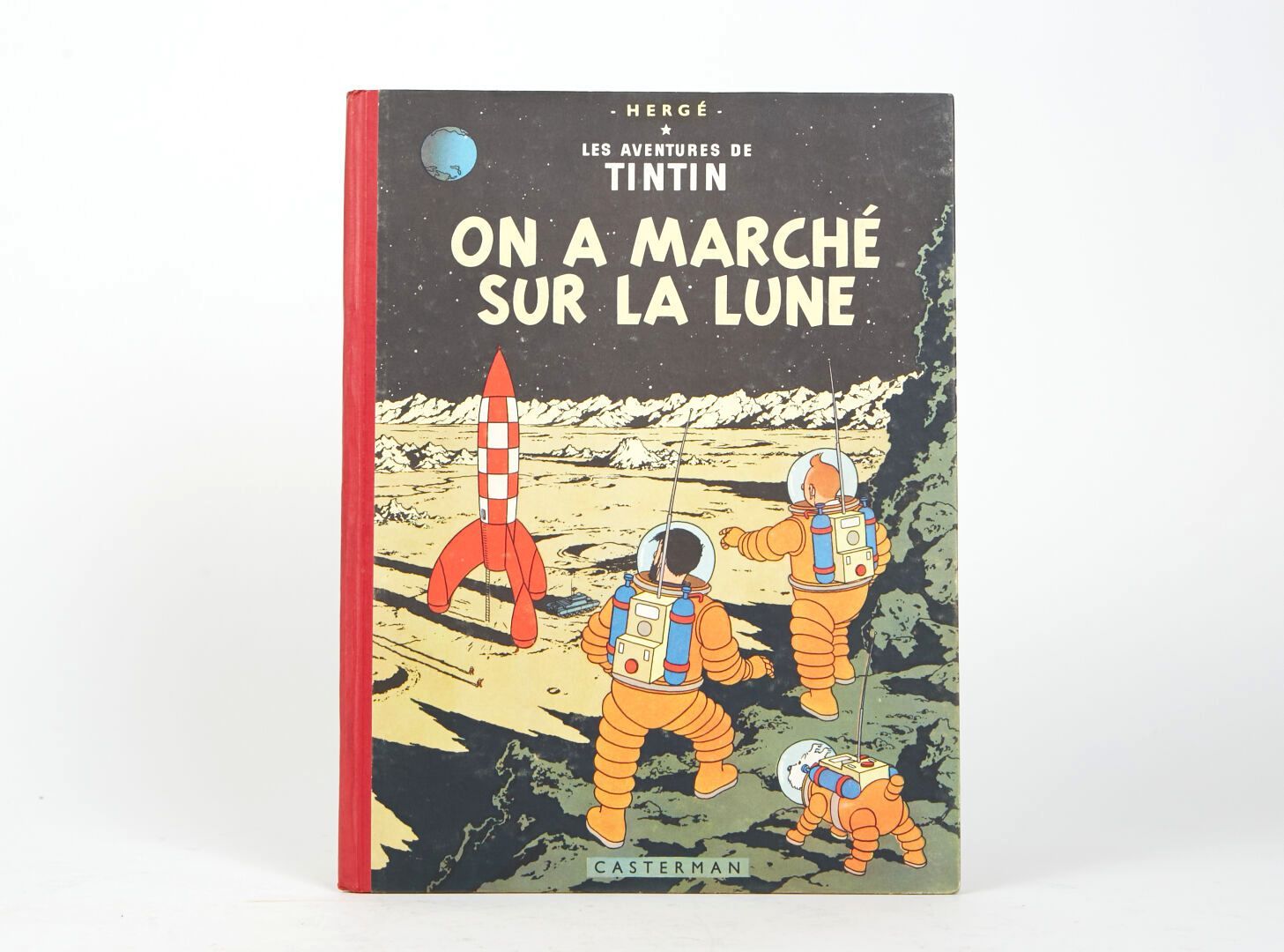 Null "我们在月球上行走" 
红色书脊第二版。B11.比利时E.O. 
条件不错。

Hergé/Tintinimaginatio 2023