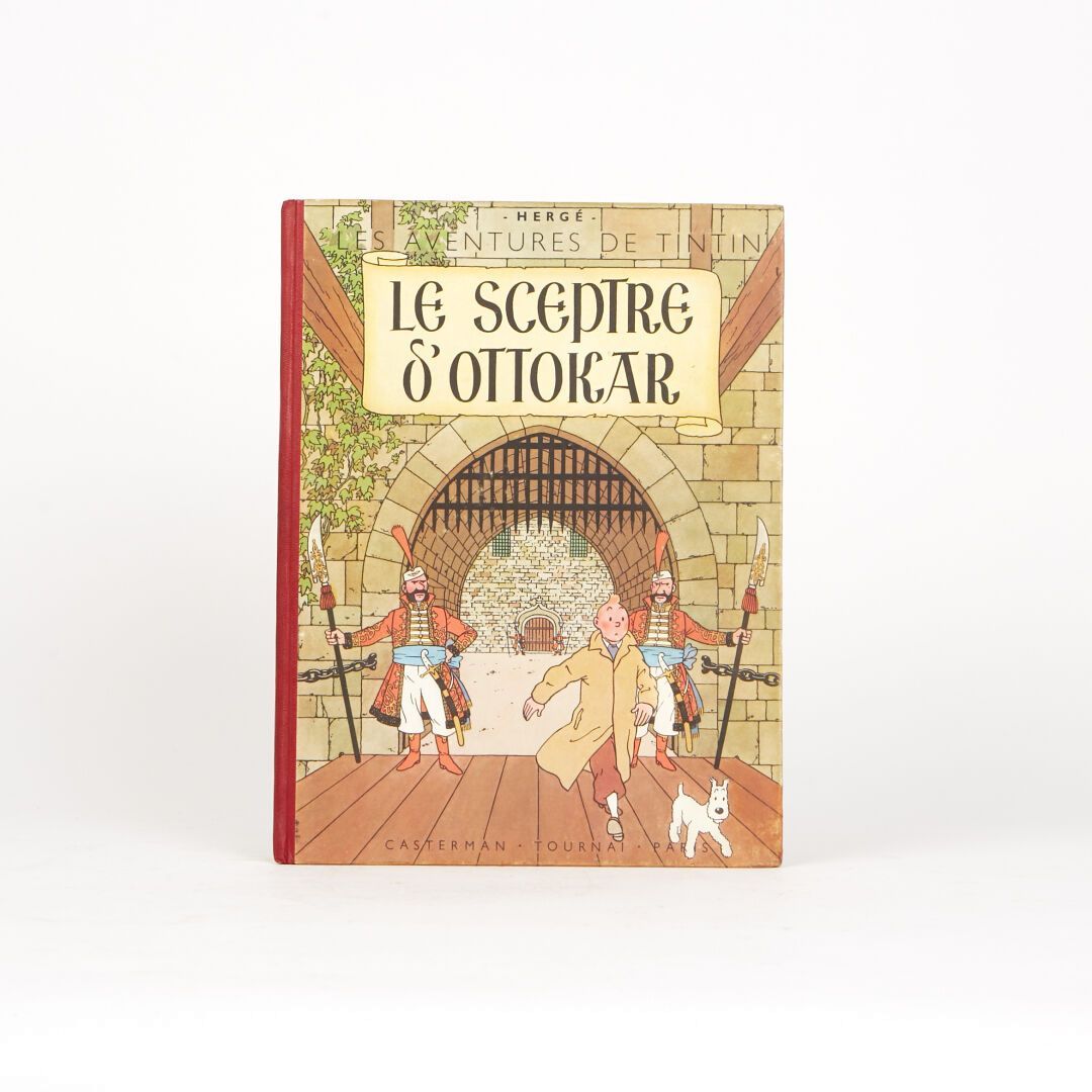 Null Les Aventures de Tintin, "Le Sceptre d'Ottokar". 
Dos rouge, 2ème plat B1. &hellip;